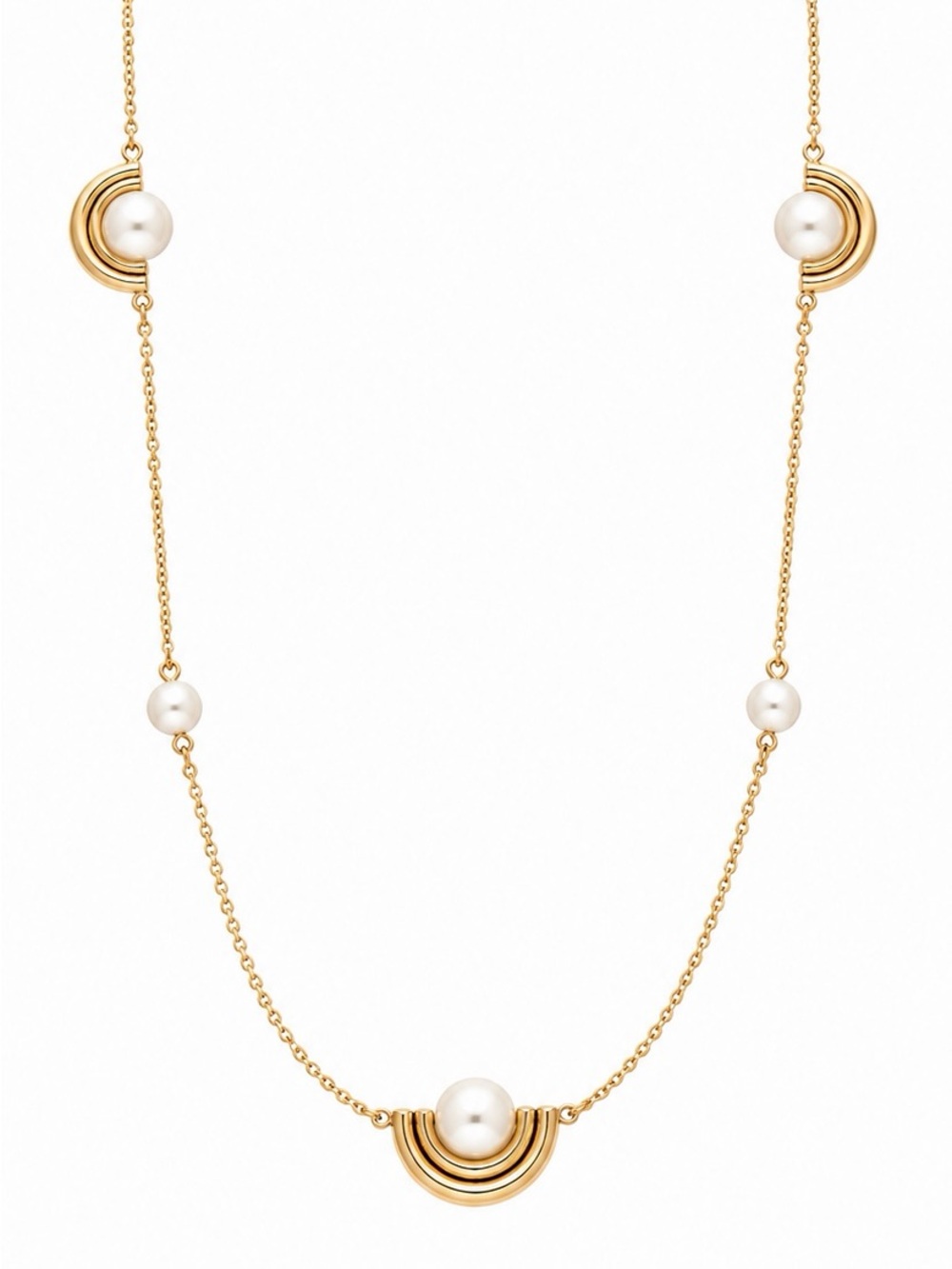 TORY BURCH • Spinning Pearl Necklace